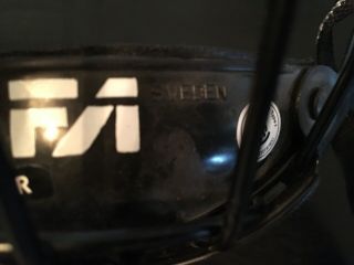 Jofa 381 SR Hockey Mask - Sz Senior Black - Full Size Bubble Cage Rare VTG EUC 7