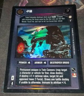 Foil P - 59 Foil From Reflections Iii Swccg Star Wars Ccg Ultra Rare Foil