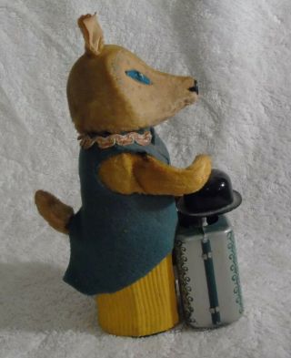 Fox Magician Tin Litho Wind Up Toy Japan with Flaws RARE 5