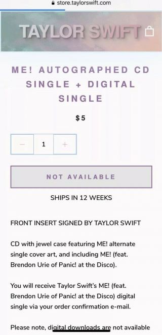TAYLOR SWIFT OFFICIAL SIGNED AUTOGRAPHED LOVER BOOKLET W/ ME CD SINGLE RARE 3
