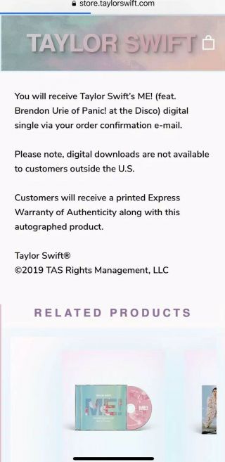 TAYLOR SWIFT OFFICIAL SIGNED AUTOGRAPHED LOVER BOOKLET W/ ME CD SINGLE RARE 4