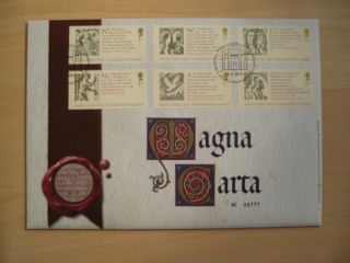 Gb 2015 Rare 800th Anniv.  - Magna Carta Bun £2 Coin (4th Portrait) First Day Pnc