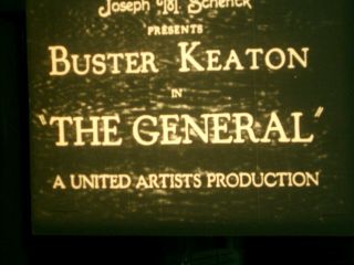General 1926 Buster Keaton Extremely Rare W/orig Titles & Musical Soundtrack