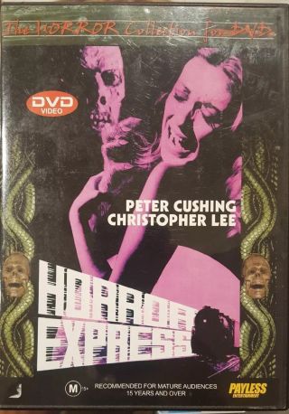 Horror Express Rare Deleted Dvd Peter Cushing Christopher Lee Hammer Cult Film