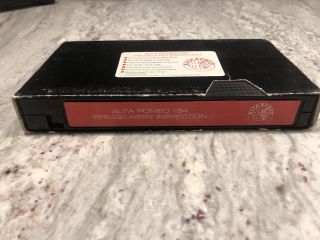 Rare Alfa Romeo 164 VHS Tape 2
