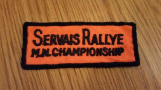 Rare Servais Rallye Cloth Badge Motorsport