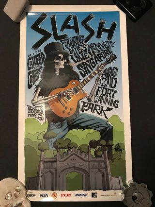 Slash - Singapore Event Poster By Jefferson Wood - 2010 - Rare