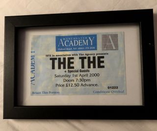 The The Ticket Stub - 1st April 2000 Manchester Academy - Rare Gig Memorabilia