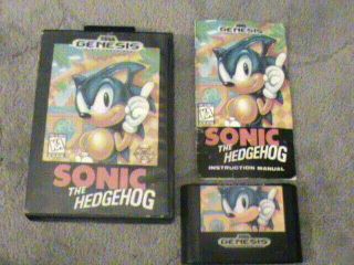 Sonic The Hedgehog Sega Genesis Cib Esrb K - A Ka Rating Rated Rare Retail Release