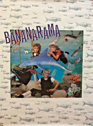 Bananarama Promo Poster True Vintage 1980s Dance Brit Pop Wave Rare England