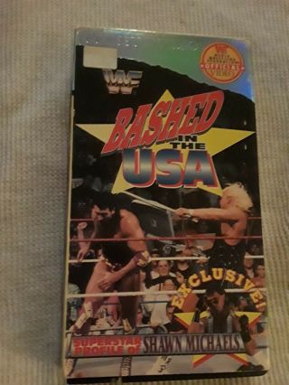 Wwf Bashed In The Usa Coliseum Home Video Rare 1993 Vhs Tape Razor Bret Wwe