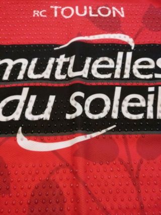 Rare Player Issue Toulon Rugby Shirt 3XL Tight Fit Rare With Grip On Jersey XXL 2