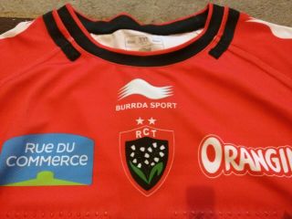 Rare Player Issue Toulon Rugby Shirt 3XL Tight Fit Rare With Grip On Jersey XXL 5