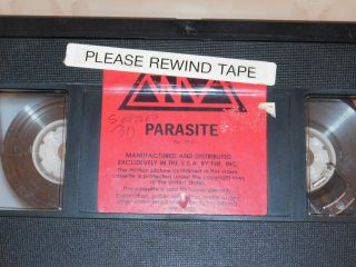 PARASITE Wizard Video RARE OOP VHS horror gore Grindhouse Demi Moore 3