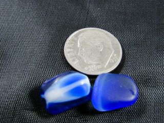 RARE - Davenport Sea Glass - Star 2 Cobalt Blue Santa Cruz 4