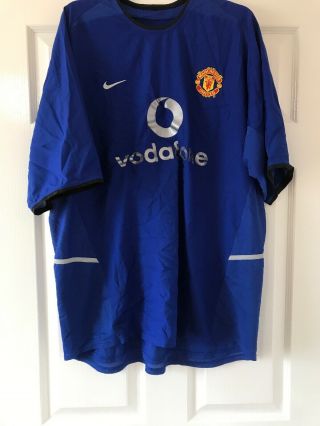 Rare Manchester United Football Shirt (man Utd) 2002 - 2003 Size X L