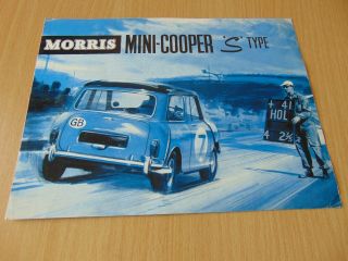 Rare April 1962 Morris Mini Cooper Sales Leaflet Brochure