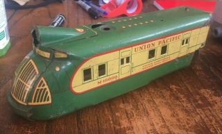 Vintage Marx Union Pacific M10000 Tin Toy Train Pre War Rare Post Office Car