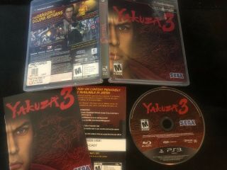 Yakuza 3 - Ps3,  Sony Playstation 3,  Complete,  Rare Very Good