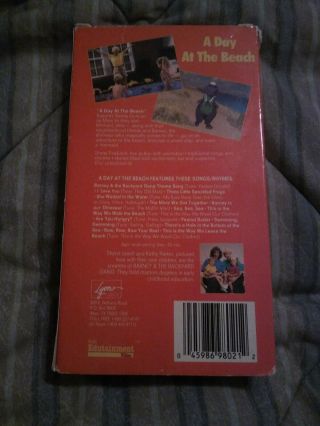 Barney - Goes to School (VHS,  1989) Very Rare Vtg Video Sing Along Htf Tape 2
