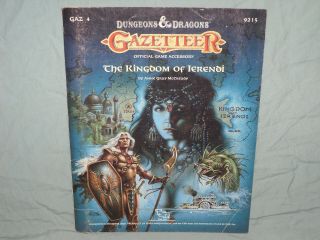D&d 1st Edition Gazetteer - Gaz4 The Kingdom Of Ierendi (rare And Unpunched)