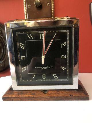 Rare Art Deco S Smith & Sons Ltd (ma) London Mantle Clock - Restoration