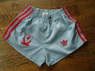 Liverpool 1988 Adidas Grey Away Shorts Unworn 26 " Rare Old Vintage