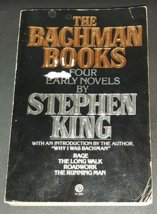 Stephen King The Bachman Books 1985 1st Edition Plume Trade Paperback Rare Oop