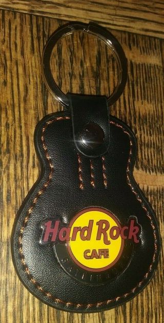 Hard Rock Cafe Hrc Gatlinburg Leather Keychain Collectible Rare /le