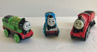 Thomas & Friends Wooden Railway Battery Operated Thomas James Percy Tender Rare