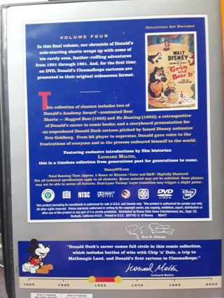 Walt Disney The Chronological Donald Vol.  4: 1951 - 61 rare collectible DVD 5