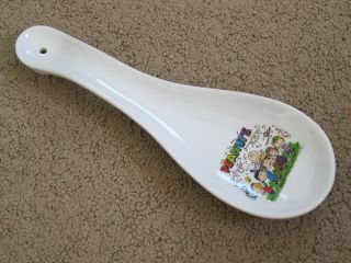 Rare Fsd Peanuts Snoopy Charlie Brown Spoon Rest Spoonrest