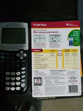 Texas Instruments TI - 84 Plus Graphing Calculator -,  rarely. 4