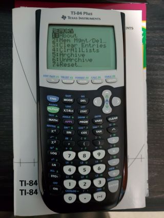 Texas Instruments TI - 84 Plus Graphing Calculator -,  rarely. 6
