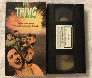 The Thing Vhs Rare Horror Collectible The,  Uncut Classic 1987