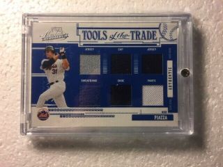 Rare 2005 Mike Piazza Playoff Absolute Memorabilia Tools Of The Trade 5/10 6 Rel