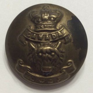 Rare 1870 - 1900 Victorian Nwmp Button Canada 1” North West Mounted Police Pre - Ww1