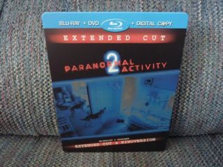 Paranormal Activity 2 (2010) Very Rare Region Blu - Ray With Steelbook Case