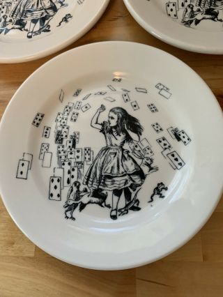 Fishs Eddy Rare & Discontinued Alice In Wonderland Small Salad Plates