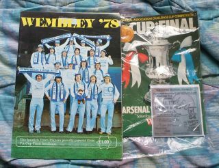 1978 Fa Cup Final Arsenal V Ipswich Town Programme/ticket/rare Souvenir Brochure