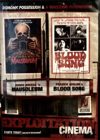 Mausoleum Blood Song Exploitation Cinema Double Feature Dvd Rare Oop