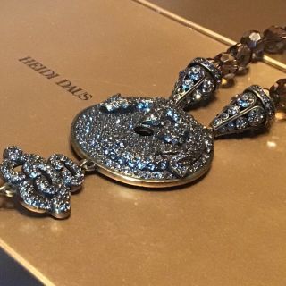 Heidi Daus Rare Lizard Boho Tassel Necklace