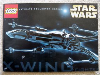 Lego Star Wars - Rare - - Ucs 7191 X - Wing - Instruction Book
