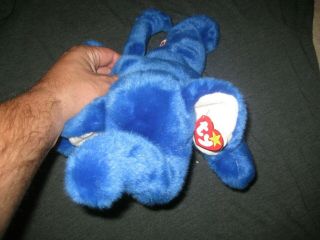 Royal Blue Peanut Beanie Buddy 1998 Rare The Elephant 17 Inch