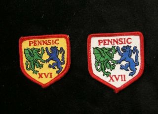 Rare Pennsic War Xvi (16) And Xvii (17) Sew On Patches Sca