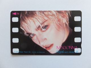 Madonna 1987 Music Tours In Japan Rare Telephone Phone Card