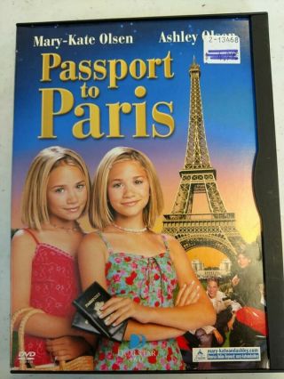 Passport To Paris Rare Family Dvd Olsen Twins Mary Kate & Ashley 2002