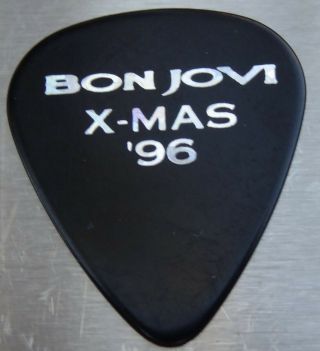 Bon Jovi Xmas 96 Guitar Pick Rare