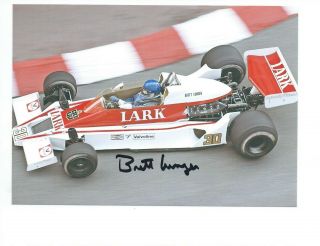 Brett Lunger 1978 Mclaren M26 - Ford Originally Signed F1 Racing Photo Very Rare