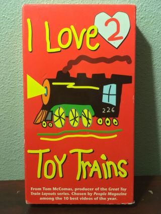 " I Love Toy Trains 2 " 2000 Vhs Tm Books & Video Rare Collectible